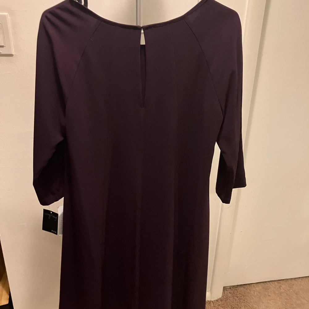 Dark purple dress